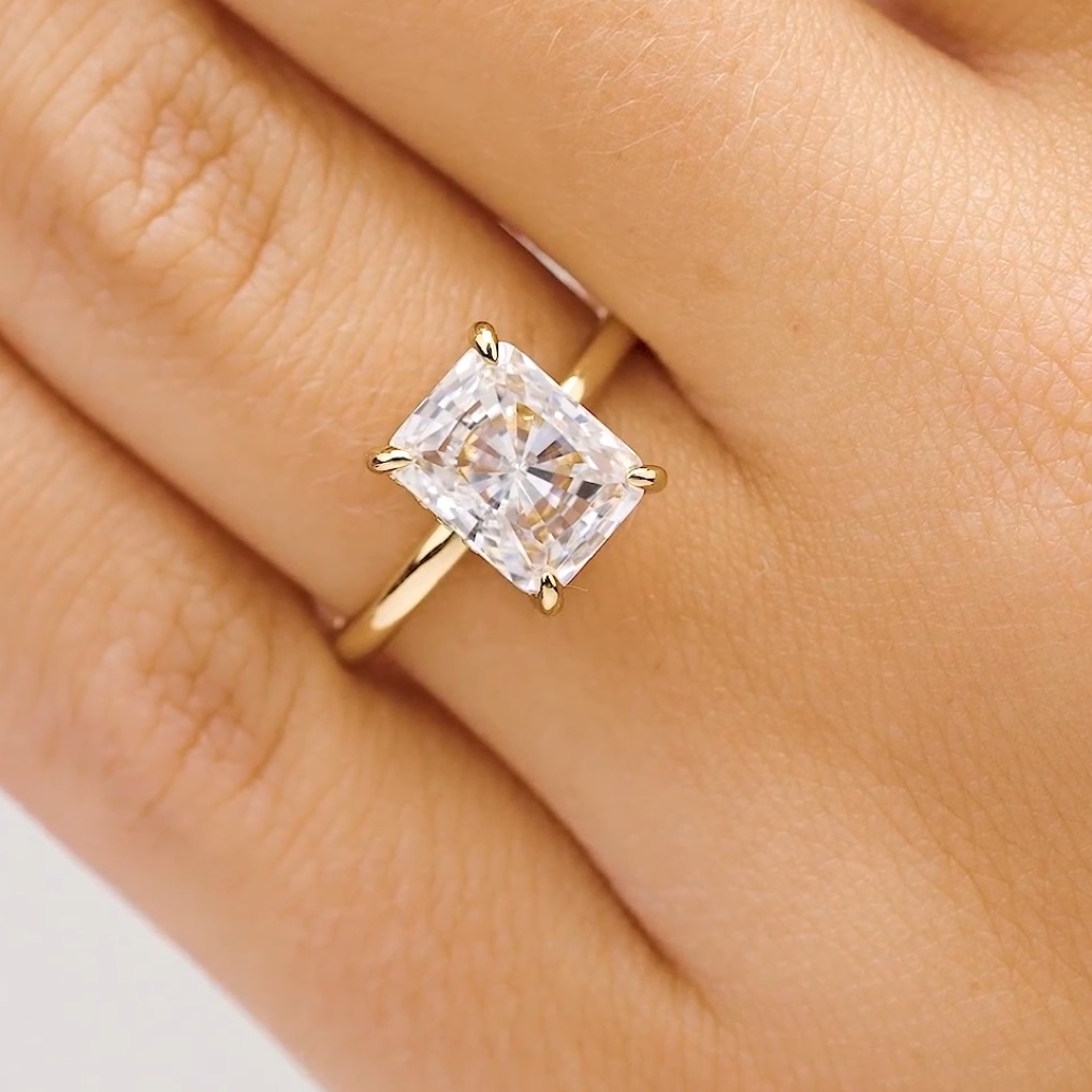 3 Carat Radiant Cut Engagement Ring